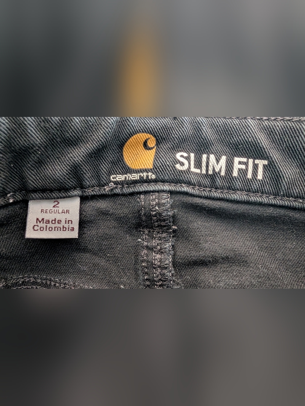 Carhartt Women's Black Rugged Flex Slim Fit Five Pocket Pant Style #104214 Sz 2R - Picture 12 of 15